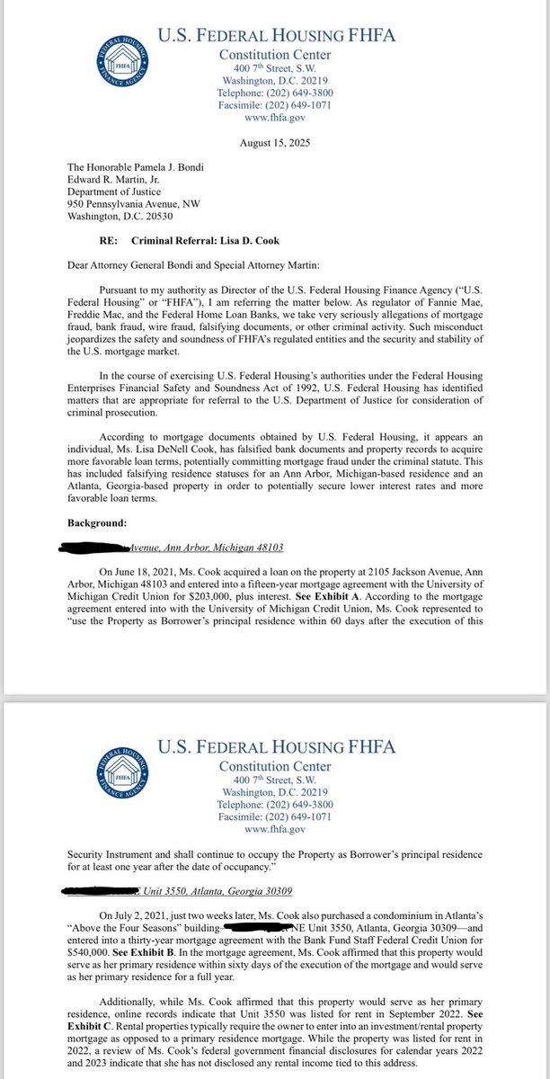 Trump's Fed Governor Referral: Fraud or Political Play? — Trump housing policy, Federal Reserve corruption, mortgage fraud allegations