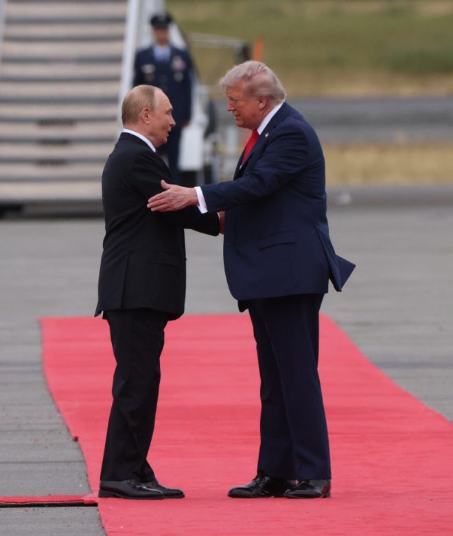 Trump's Hand Pats on Putin: A Bold Signal of Dominance? —  body language analysis, political dominance signals, Trump Putin interaction 2025