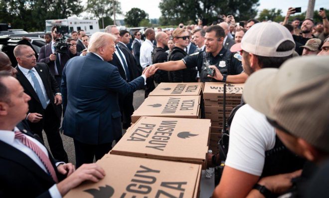 Trump's Pizza Party: A Bold Move in Servant Leadership? —  Servant Leadership Principles, Community Engagement Strategies, Leading by Example Techniques