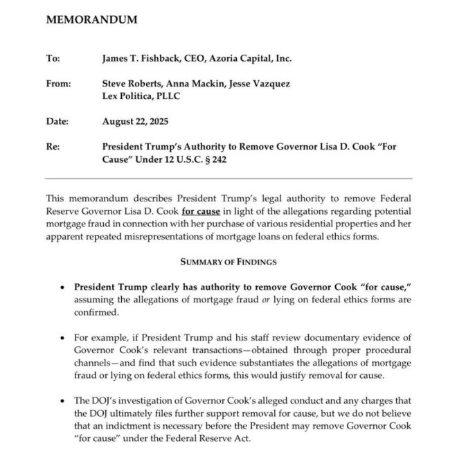 Trump's Power Play: Can He Fire Fed Governor Cook? — Trump legal authority, Federal Reserve controversy, mortgage fraud investigation