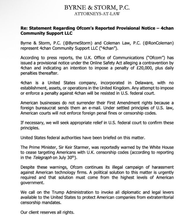 UK Slaps 4chan with £20K Fine—Lawyers Strike Back! — UK communications regulator fine, 4chan legal response news, online content regulation 2025