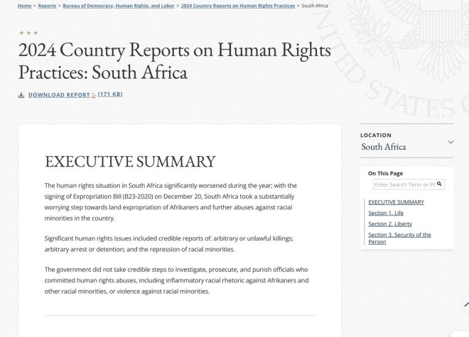 US Warns: Afrikaner Rights Under Threat in SA! — Expropriation Act concerns, US South Africa relations 2025, minority rights abuses