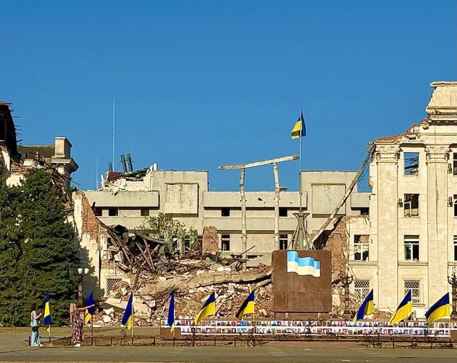 Ukraine's Flag Day Marred by Explosions and Chemical Fears — Ukraine Flag Day Kherson 2025, Kherson artillery attack news, chemical warfare investigation Ukraine
