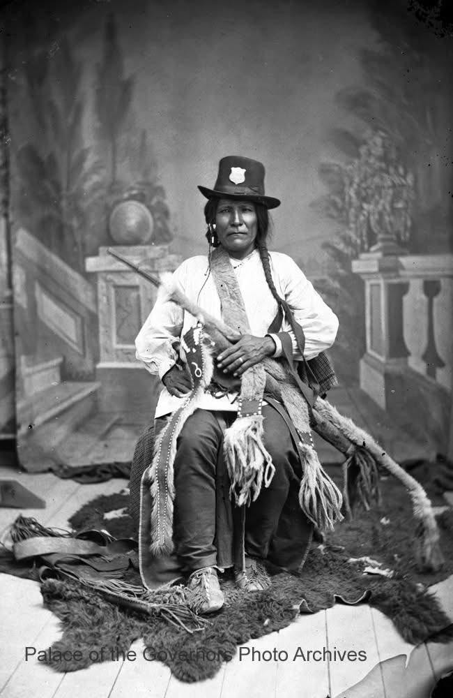 Unveiling the Untold Story: Apache Indian Police Portrait —  Mescalero Apache heritage, historical Native American portraits, 19th-century photography New Mexico