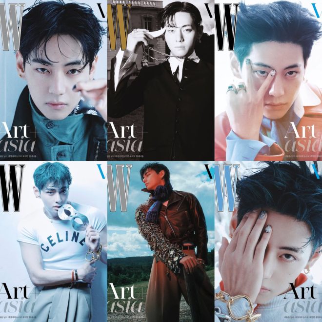 V's Stunning W Korea Cover Sparks Art vs. Fame Debate! — V covers W Korea, September 2025 issue, K-pop fashion trends