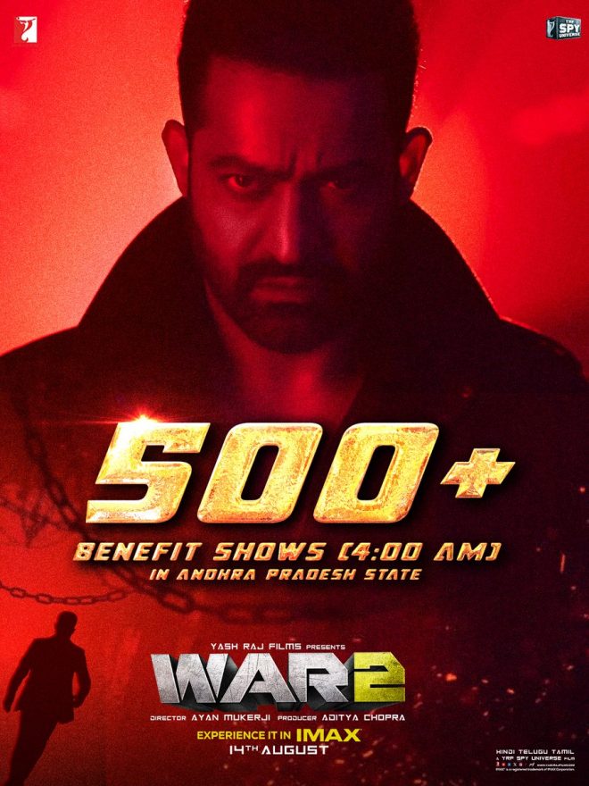 WAR2 Ignites Controversy: Jr NTR's 500+ Shows Shocking Andhra! — Bollywood Blockbuster Andhra Pradesh 2025, Jr NTR Box Office Power 2025, YRF Spy Universe Impact in South India