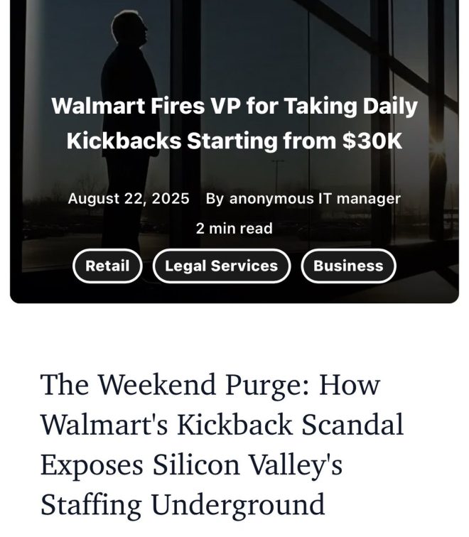 Walmart Exec Exposed: Bribery Scandal in H1-B Hiring! — H1-B visa fraud, tech industry corruption, immigration visa abuse