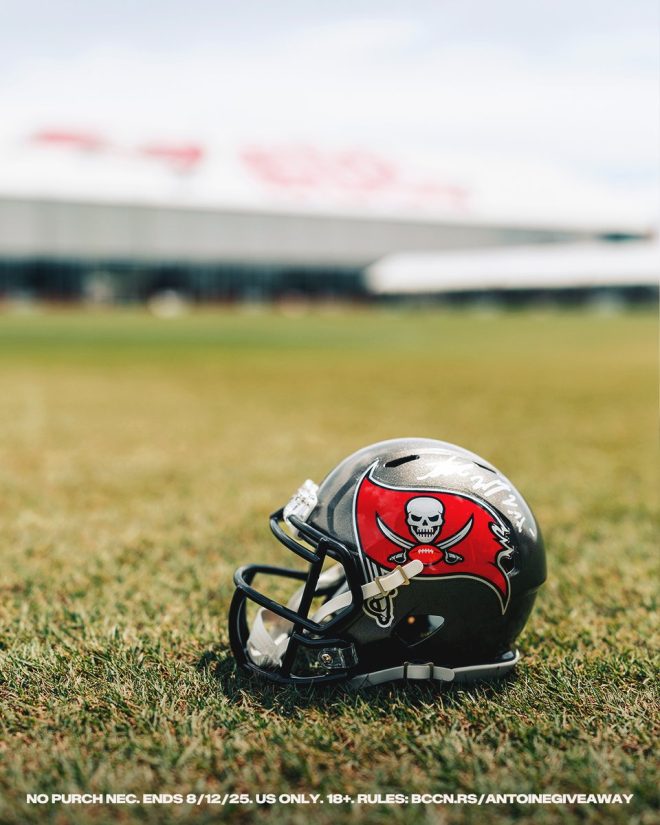 Want a Signed Antoine WJ Mini Helmet? Controversy Awaits! —  signed sports memorabilia, mini helmet giveaway, Antoine Winfield Jr. collectible