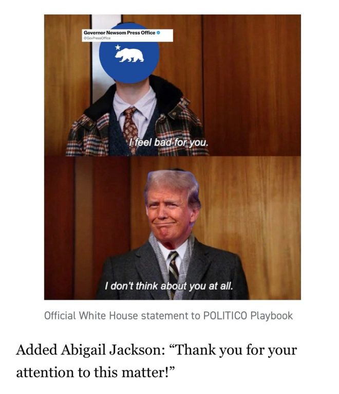 White House Rips Gavin Newsom: Meme Wars Erupt! —  White House memes, Gavin Newsom reactions, Politico news 2025