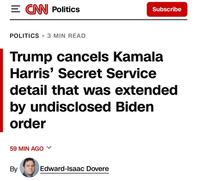 unknown reasons. President Trump's decision to cancel it has sparked controversy and raised questions about Harris' safety." — Kamala Harris security revoked, Trump decision, Vice President protection, Secret Service canceled, Federal law expiration, Former VP security, July 21 deadline, Extended protection, Government protocol, VIP security measures.