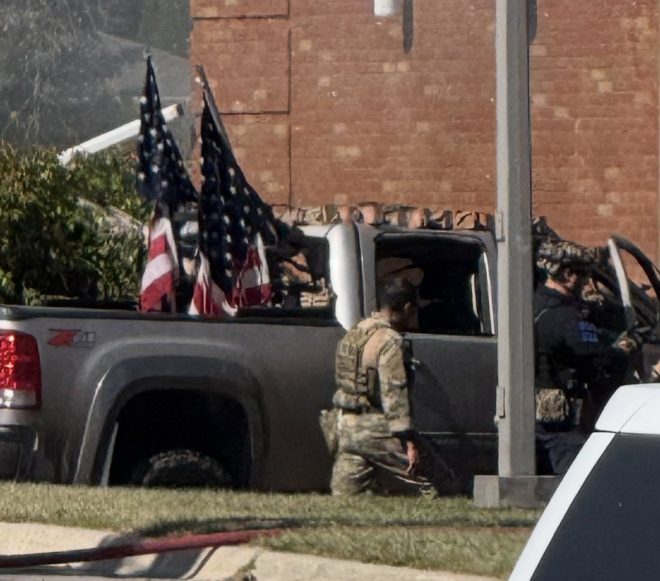 40-Year-Old with AR-15 Sparks Outrage: Flags or Threat? —  40-year-old gun owner, AR-15 truck enthusiast, patriotic firearm display