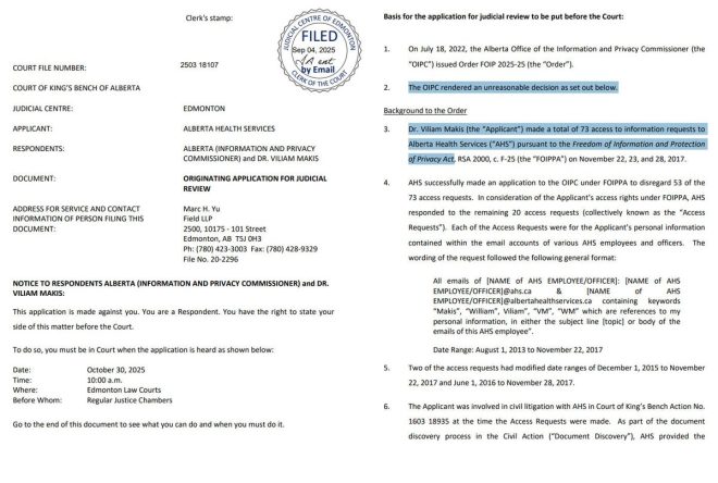 Alberta Health Faces Lawsuit Over Cancer Program Scandal! — Alberta Health Services lawsuit, cancer program sabotage investigation, patient safety legal battle