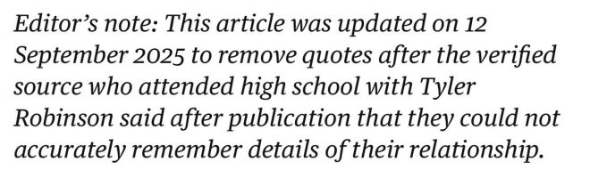 Anonymous Source Walks Back Claims About School Shooter —  editor's note controversy, anonymous source credibility, leftist shooter narrative