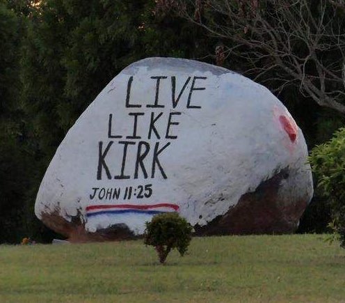 Ardrey Kell's Spirit Rock Sparks Outrage After Controversy —  Principal Ardrey Kell High School controversy, Ardrey Kell spirit rock tribute, Charlie Kirk tribute investigation