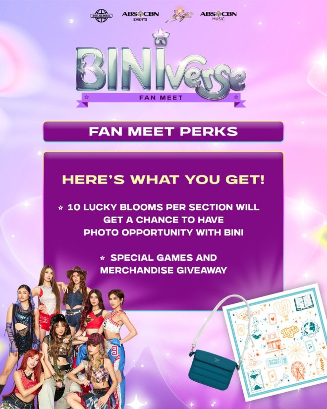 BINIverse CDO and Iloilo Fan Meet: Controversial Perks Revealed - Meet & Greet, Photo Op, Exclusive Merch! 🔥👀 —  
Celebrity meet and greet, exclusive merchandise, fan meet perks
Interactive games, limited edition giveaways, BINIverse CDO event
Special photo opportunities, exciting Blooms fan meet, Iloilo event perks