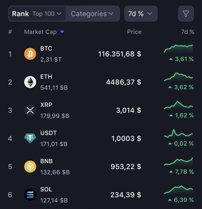 BNB Soars to $954: Is a Crypto Bull Run Here? —  cryptocurrency market surge, BNB price increase, Solana performance boost