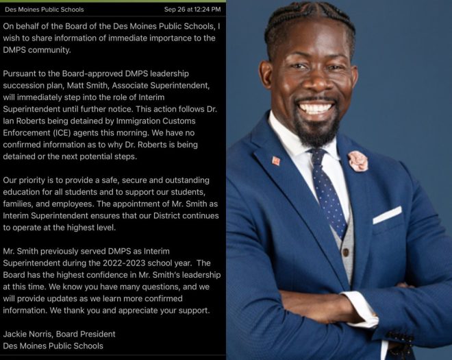 BREAKING: Des Moines Superintendent Arrested by ICE, School Claims Ignorance - Controversial Deportation Order from Guyana Issued —  Des Moines school superintendent detained, Guyana native arrested, ICE apprehends Iowa school official