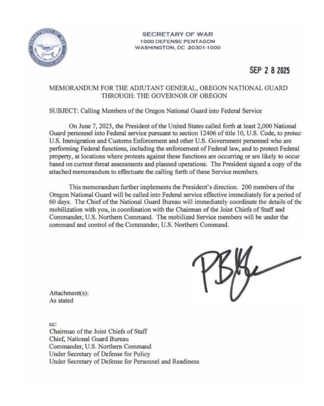 BREAKING: Secretary of War Hegseth Deploys National Guard to Portland - Is Martial Law Imminent? —  Portland unrest, National Guard deployment, Pete Hegseth announcement