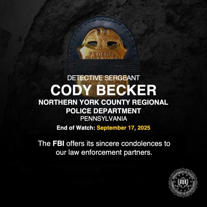 Baker of Northern York County PD found dead under mysterious circumstances - foul play suspected. #RIP #EndofWatch —  Northern York County Regional Police Department, Pennsylvania heroes, law enforcement tribute