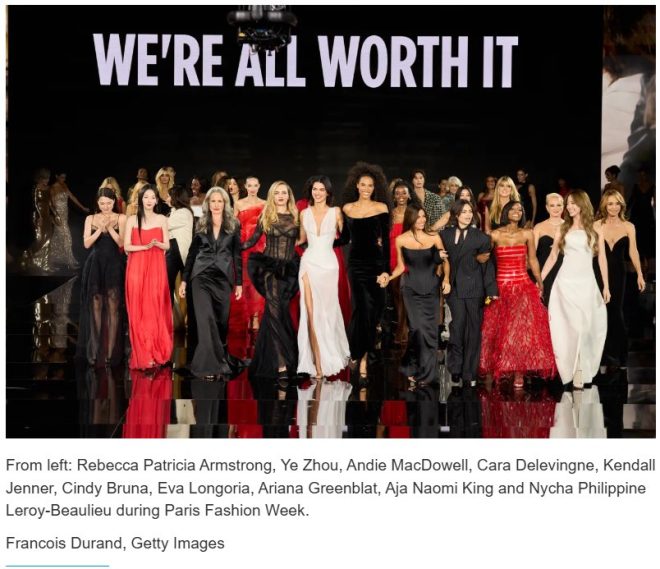 "Becky Shocks Fashion World with Historic Catwalk Impact! #LeDefileLOrealxBecky #ParisFashionWeek" —  
Becky impact history
Paris runway Becky
L'Oreal Becky spotlight