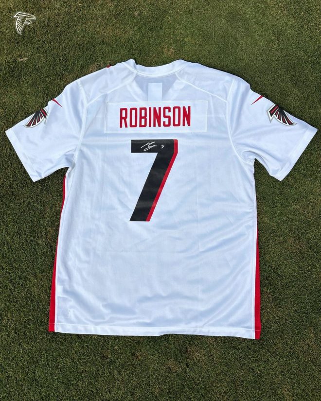 Bijan Giveaway Sparks Outrage: Is It Fair or Fraud? — jersey sweepstakes, sports memorabilia contest, Bijan Robinson fan event