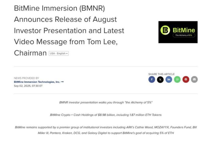 Bitmine's Shocking Ethereum Surge: What’s Next for $BMNR? — Ethereum holdings news, Bitmine investment update, cryptocurrency market trends 2025