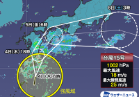 Breaking News: Typhoon 15 (Paper) to Bring Devastating Rainfall to Japan - Stay Safe and Stay Informed! —  
Tropical Cyclone Updates
Storm Tracking Alerts
Weather Advisory Updates