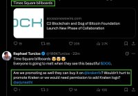 CEO Backs Controversial $DOG Billboard: What's Next? —  cryptocurrency advertising, Times Square digital billboards, blockchain marketing strategies