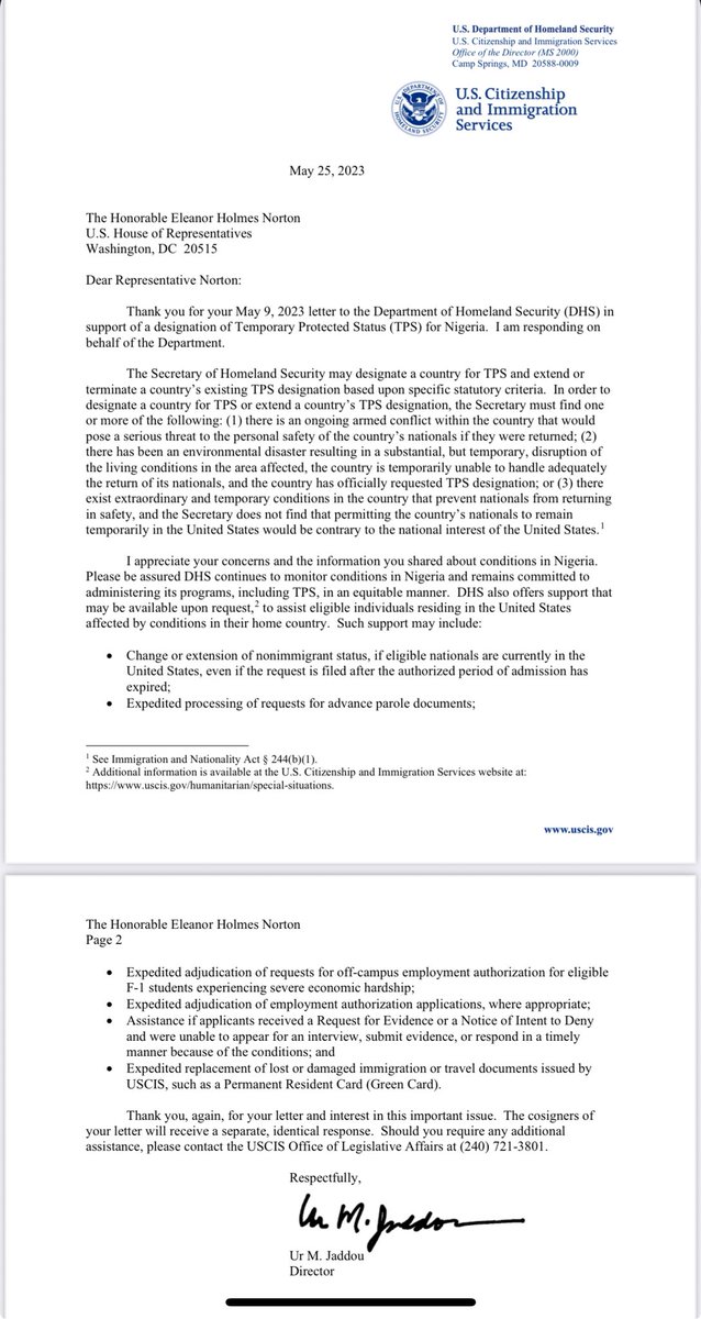 Congress Shock: Nigeria Gets Controversial TPS Status! —  Breaking News Nigeria TPS, US Congress Nigeria Status Update, Temporary Protected Status Announcement 2025