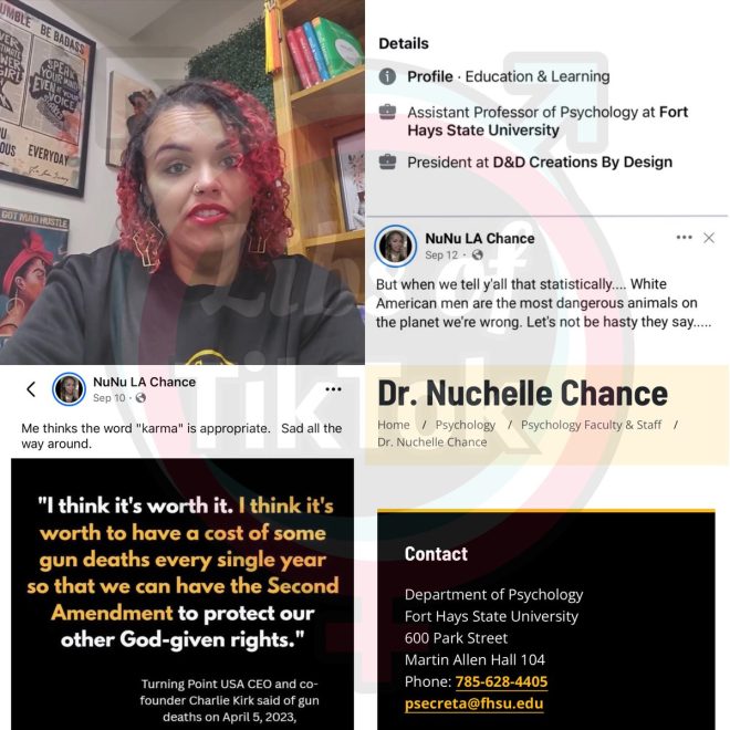 Controversial Remarks: Professor Calls Charlie's Death 'Karma'  
Fort Hays State University Faces Backlash—What's Next? —  Meet Nuchelle Chance Fort Hays State, Professor Controversial Statements 2025, Academic Freedom and Ethics Fort Hays State