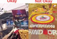 "Controversy Erupts Over Onam Tribute to Indian Forces in Kerala Temple - Police Object to Operation Sindoor Flower Designs" —  Thrithala Fest controversy, Kerala elephant parade, Operation Sindoor tribute, Indian Forces flower design, Onam temple police objection
