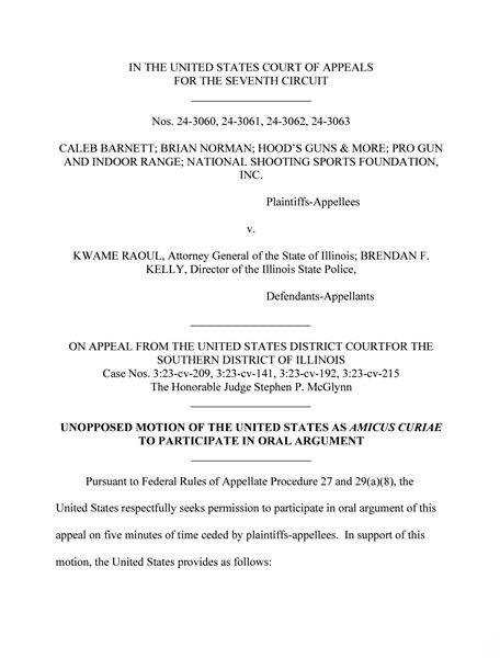 DOJ Steps In: 2nd Amendment Showdown in Illinois Court! — Second Amendment news, Illinois gun rights lawsuit, DOJ Civil Rights Division updates