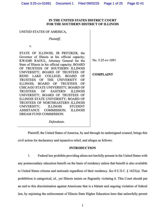 DOJ vs. Pritzker: Is Tuition Aid for Illegals Justified? — Illegal immigration tuition lawsuit, Pritzker financial aid controversy, DOJ challenges state education funding