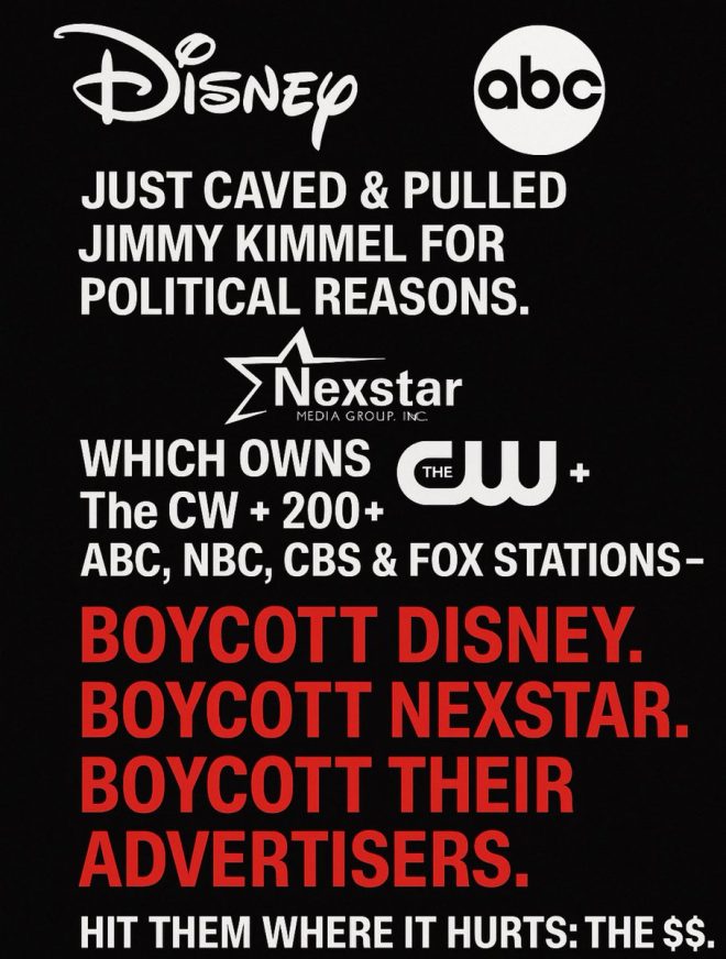 Disney's Shocking Move: Kimmel Canceled for Politics! — Boycott Hollywood, Cancel Culture Movement, Media Accountability 2025