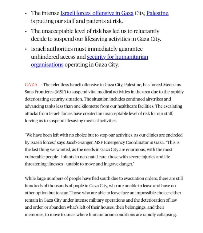 Doctors Without Borders Halts Gaza Work Amid Escalating Violence —  humanitarian crisis, Gaza conflict 2025, medical aid suspension