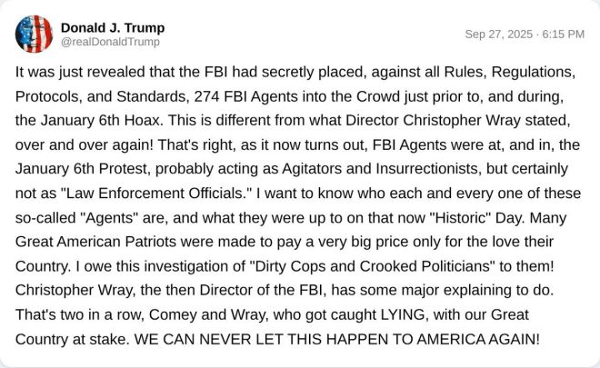Ex-FBI Chief Wray's Shocking Lies: Trump Exposes Truth! —  FBI leadership controversy, Trump criticism of Wray, Chris Wray accountability 2025