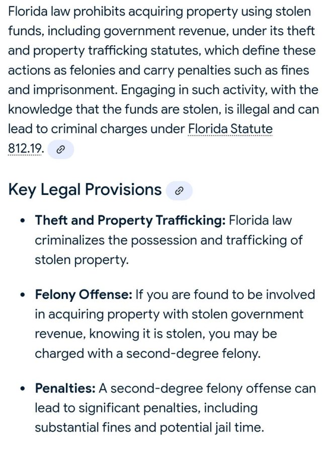 "FL Law Cracks Down on International Thief @GovWike's Cash Mansion Purchase - Will Justice Prevail?" —  Florida State property purchase law, International money laundering, GovWike mansion scandal