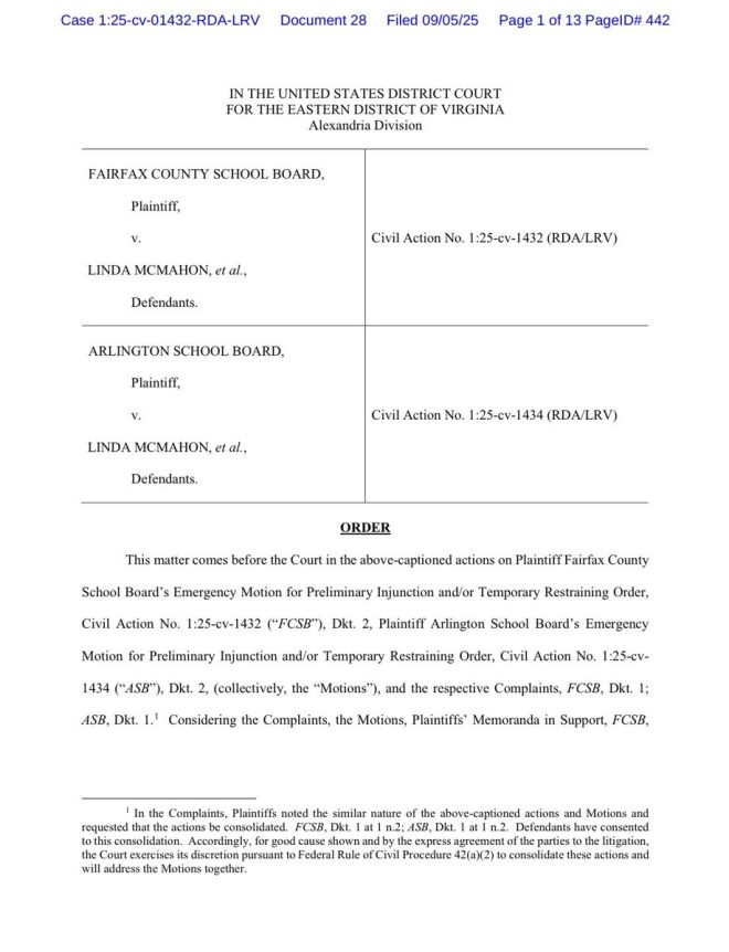 Federal Court Shocks: School Districts' Lawsuit Dismissed! —  court ruling education policy, federal law compliance schools, lawsuit dismissal Virginia districts