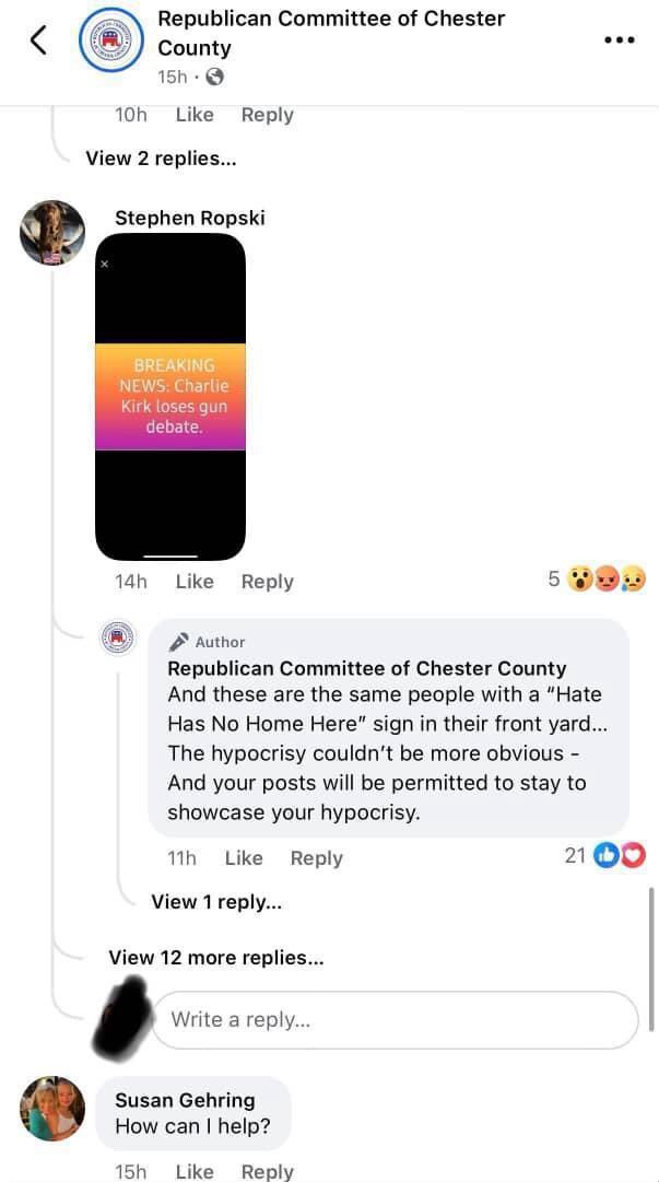 "Folcroft Councilman Stephen Ropski Calls for Resignation After Charlie Kirk Gun Debate Victory" —  Stephen Ropski elected councilman, Folcroft borough, Delaware County
Folcroft councilman Stephen Ropski controversy
Delaware County PA politics Stephen Ropski