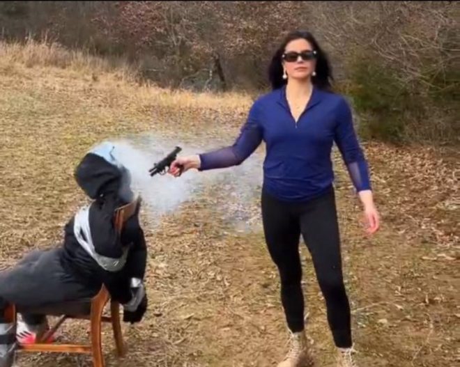 GOP Candidate Sparks Outrage with Shocking Stunt —  GOP candidate controversy, migrant crisis 2025, political violence simulation