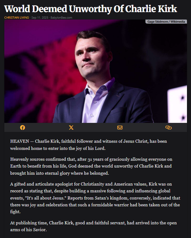 God Takes Charlie Kirk: A Divine Judgment or Satire? —  satirical Christian humor, viral religious memes, Charlie Kirk tribute 2025