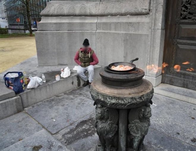 Illegal Migrant Cooks Eggs on Tomb of Unknown Soldier! — illegal immigration protests, symbolic acts of defiance, memorial desecration 2025
