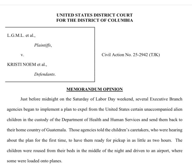 Judge Deals Blow to Trump: Deportation Plan Unraveled! —  Guatemalan child deportation ruling, Judge Kelly immigration decision, HHS custody children rights