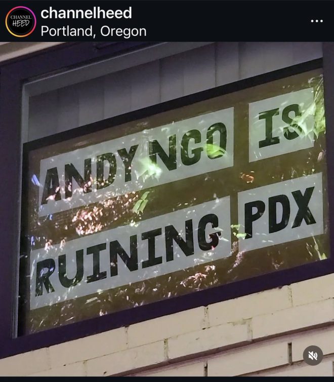 "Leftist Outrage: Portland Home Displays Anti-Andy Ngo Signs, Accusing Reporter of Ruining PDX" —  Portland activism, Anti-journalist protest, Local controversy
