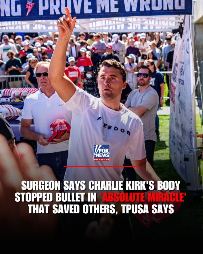 MAN OF STEEL: Charlie Kirk's Body Stops Bullet, Surgeon Calls it an "Absolute Miracle" - Controversial Revelation from TPUSA — Bulletproof hero, miraculous survival, extraordinary resilience