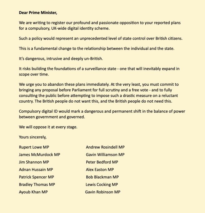 "MP Gavin Robinson Joins Cross-Party Letter Against Digital ID: Will Others Follow Suit?" —  Superb news, Gavin Robinson MP, Digital ID opposition
Cross-party letter, united opposition, political differences
Leader of the DUP, support, MPs united