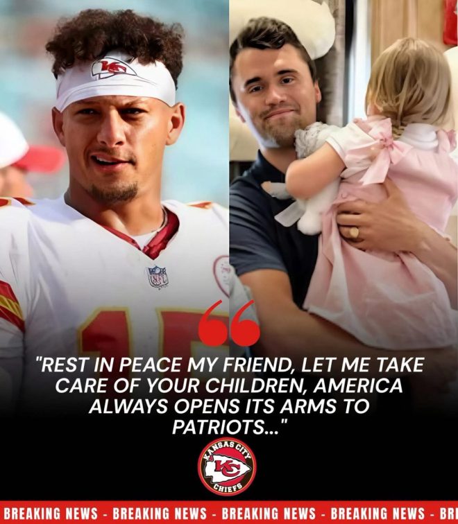 Mahomes Shocks Fans: Funds Kirk Kids' Future! — Patrick Mahomes charity news, NFL star philanthropy, Charlie Kirk family support
