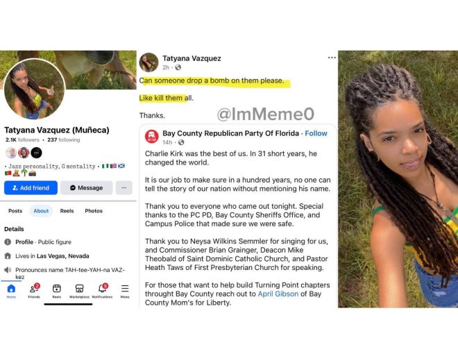 "Meet Tatyana Vazquez: Calls for Death to Charlie Kirk Vigil Participants Spark Outrage - Social Media Accounts Locked" —  Tatyana Vazquez vigil controversy, Florida Charlie Kirk event, Social media privacy decision