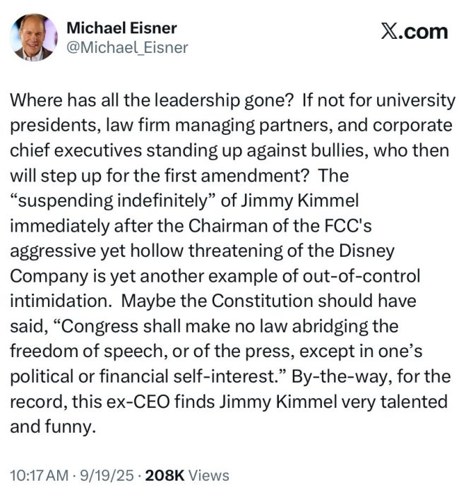 Michael Eisner Calls Out Bob Iger: Disney's Weakness Revealed! — Michael Eisner legacy, Disney CEO controversy, Bob Iger criticism