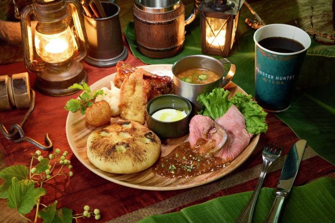 "MonHun Wilds x USJ Collaboration: Feast at Mori Bar's Lair Restaurant Opening Soon with Delicious Menu!" —  
Monster Hunter Wilds collaboration USJ
Mori Bar feast themed restaurant
Village food offerings at USJ